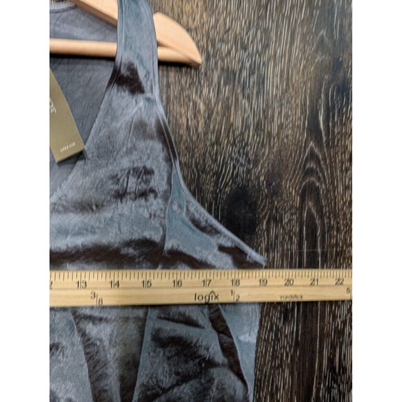 J Crew Tank Top Womens Medium Gray CB797 MGR Sleeveless Acetate Shirt Blouse - Picture 6 of 7